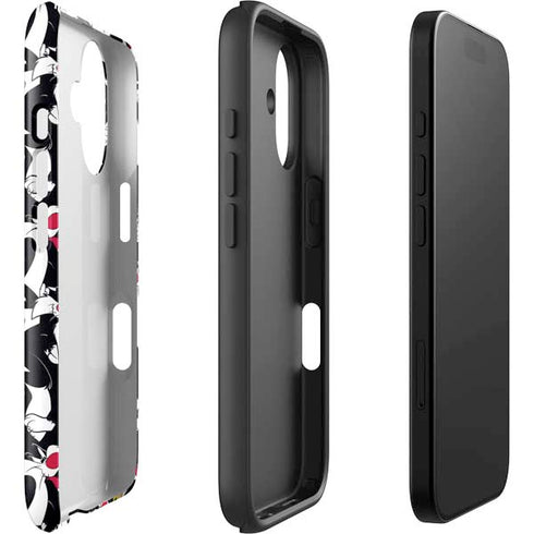 Looney Tunes Sylvester and Tweety Super Sized iPhone 16 Impact Case